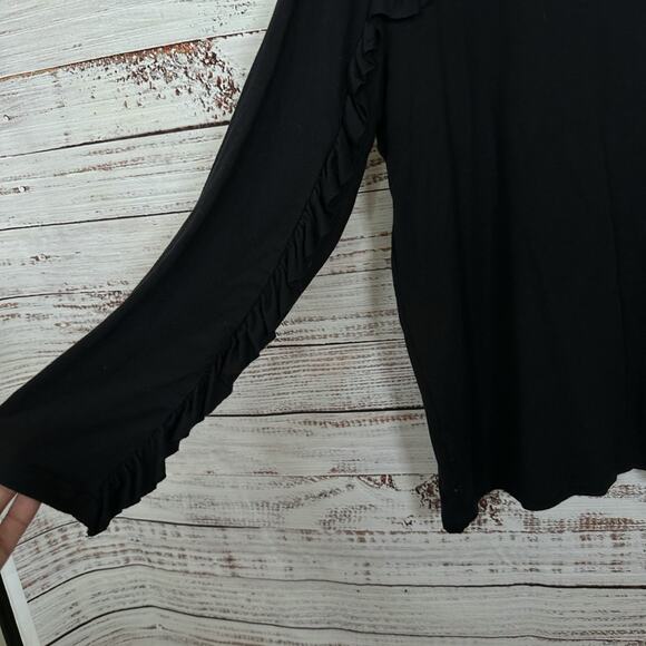 NEW WITH TAGS Drew Chance SUPER SOFT Ruffle Top Size Large, MSRP $142 - Picture 6 of 11